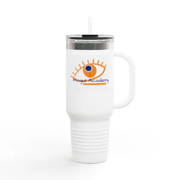 Mogul Adventure Travel Mug Stay hydrated and inspired with the Mogul Adventure Insulated Travel Mug. Durable, stylish, and supports youth mentorship and entrepreneurship initiatives.